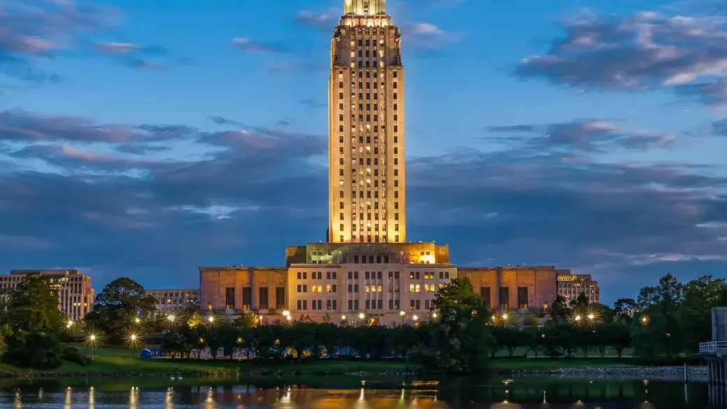 Warm spring day in Baton Rouge, Louisianna. 