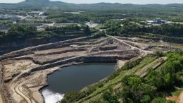 A photo of Albemarle's mining operation in Kings Mountain, NC