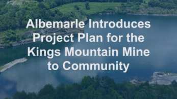 Announcement of Project Plan against the green landscape of Kings Mountain.