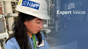 Jenny Nacu is a lithium hydroxide unit leader and engineer at Albemarle’s Kings Mountain facility.