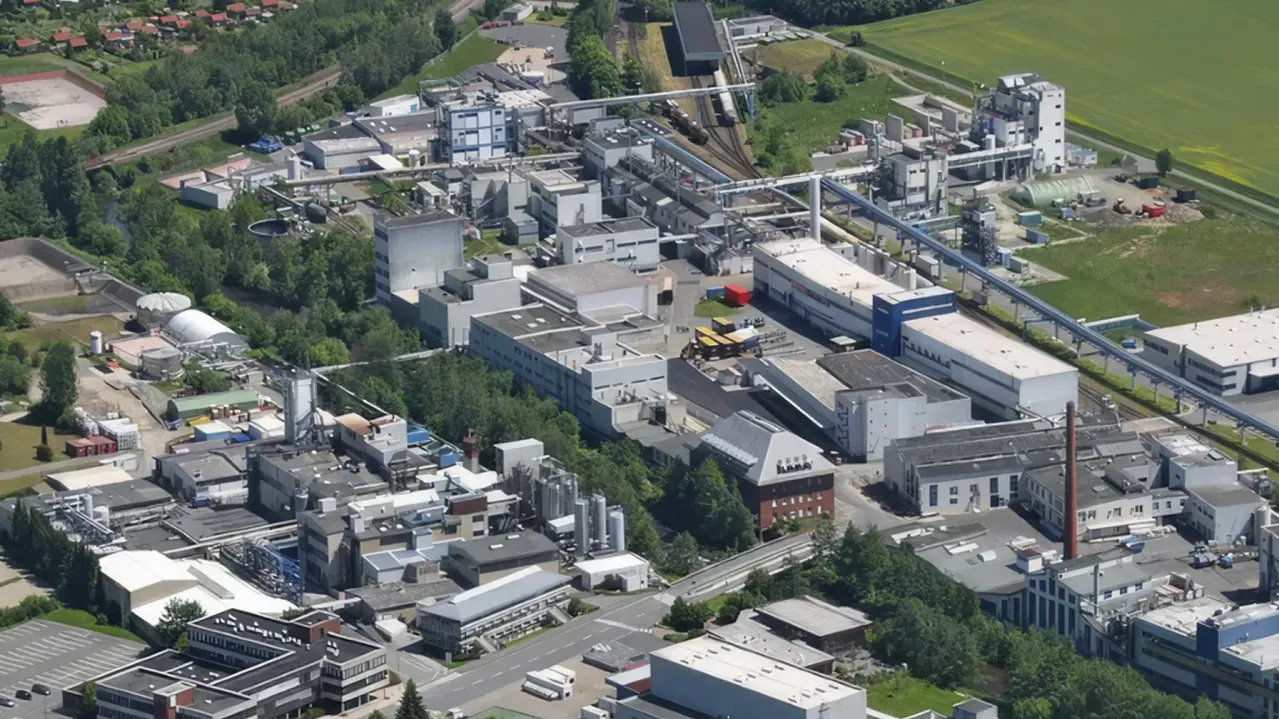 Aerial view of Langelsheim plant.