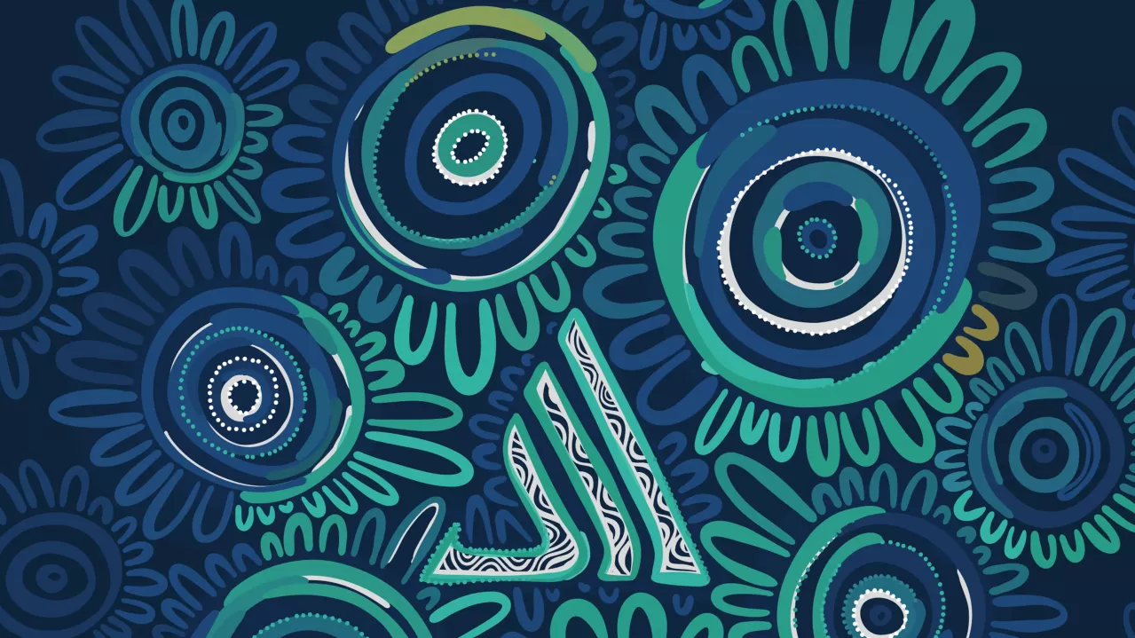 Cover of the reconciliation action plan report showing green and blue design and logo.