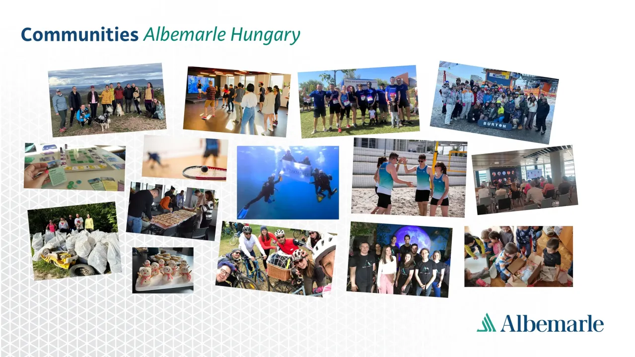 Montage of community event photos.