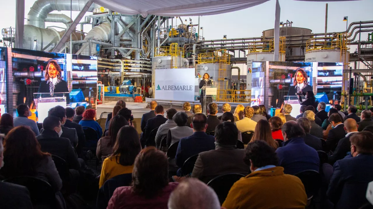 Albemarle plant inauguration