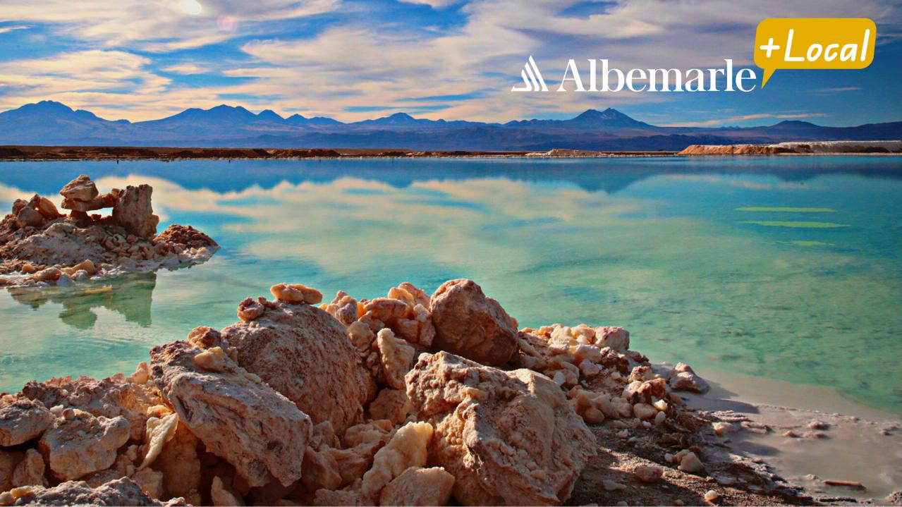 Albemarle Chile Local Banner with White Logo