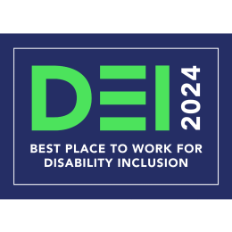 The DEI Best Places to Work for Disability Inclusion Logo for 2024