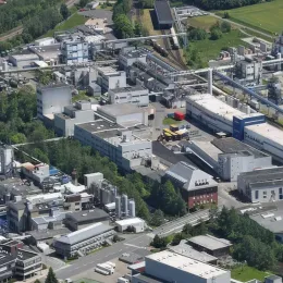 Aerial view of Langelsheim plant.