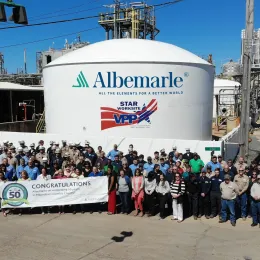 Group photo during 50th anniversary of Albemarle in Magnolia. 