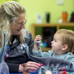 Hudson Family Centre Photo of Woman and Child