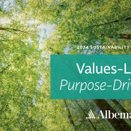 Albemarle Sustainability Report Cover Photo 2024
