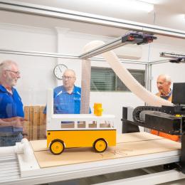 Albemarle workers at Mens Shed