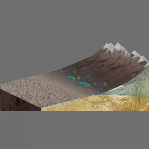 Area topography illustration