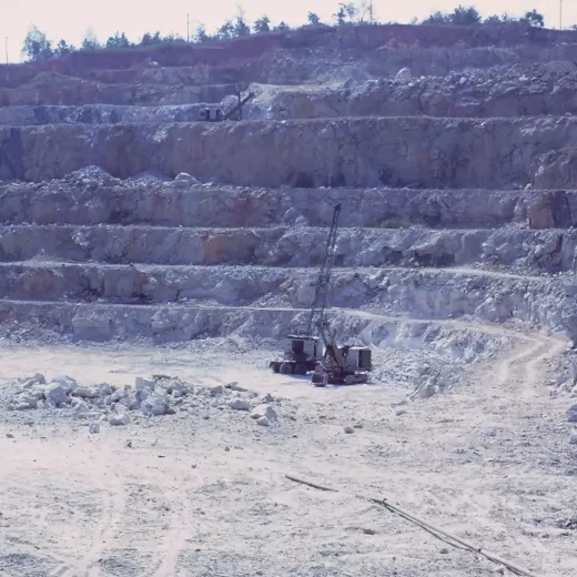 1968 photo of equipment within mine.