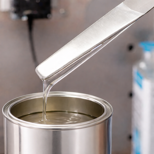 A generic photo of epoxy resin being mixed in a container