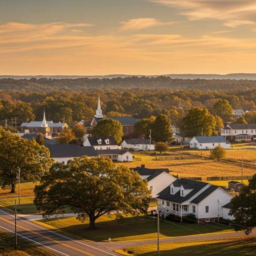 A sunset photo of Richburg, SC