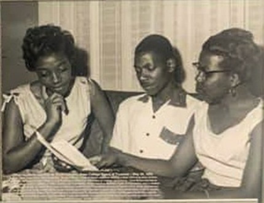 Left to right: Alice Pyatt, Alvin Anderson and Barbara Brown.
